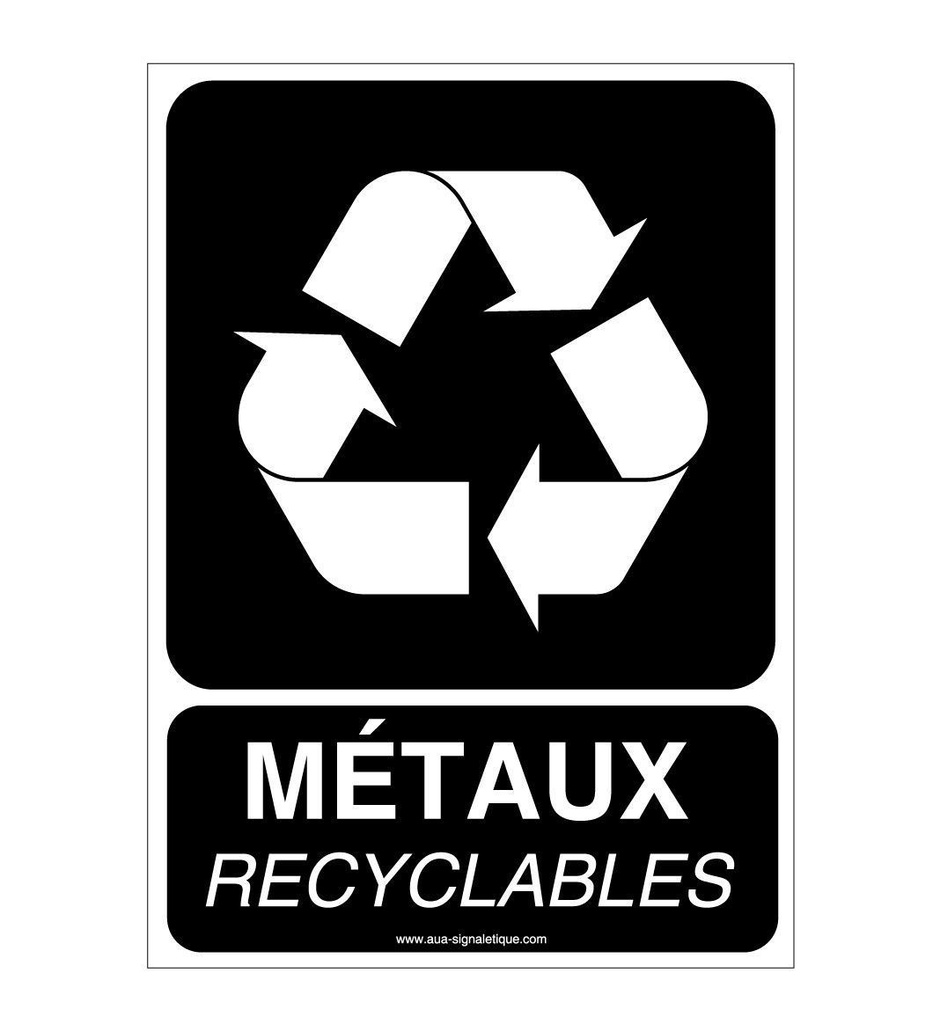 Panneau Métaux Recyclables