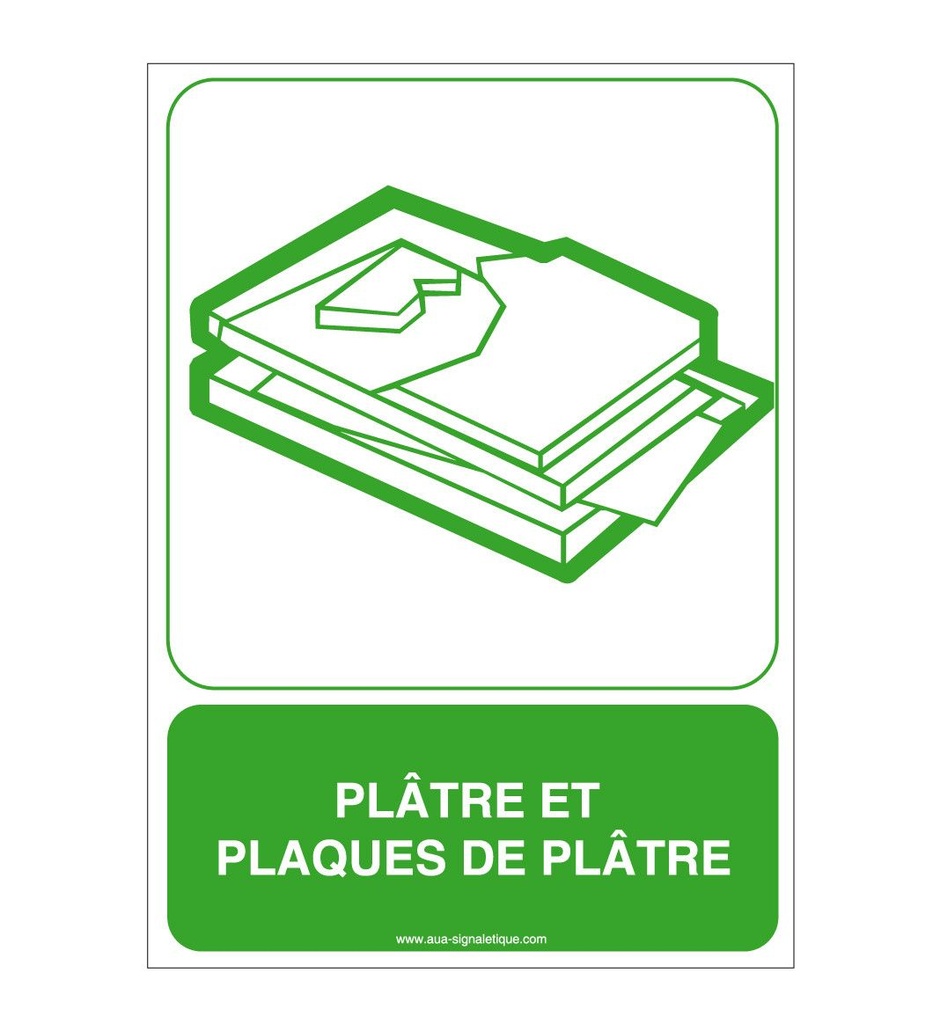 [4047-AI-v-75] Panneau Plâtre et Plaques de Plâtre (75 x 105 mm, Vinyle Autocollant)
