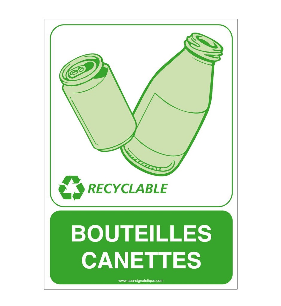 Panneau Bouteilles canettes - V