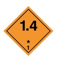 Etiquette N°1-4 Explosif