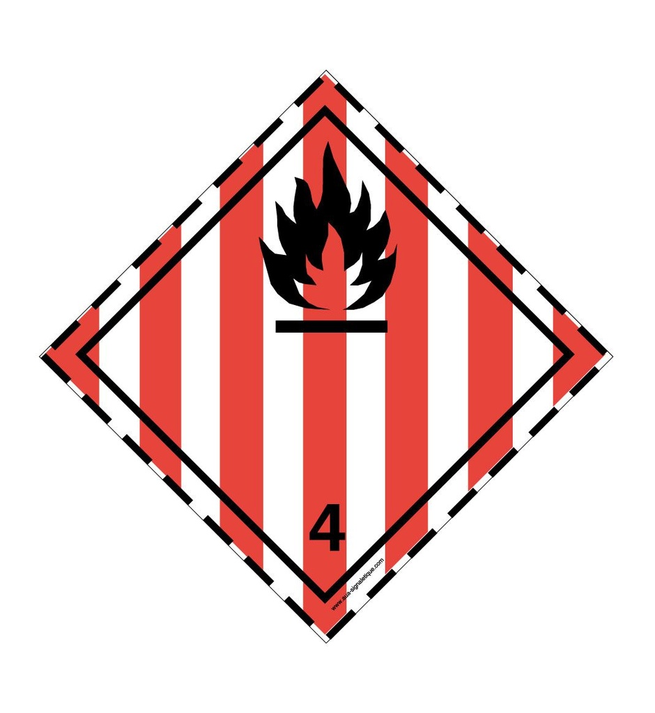 Etiquette N°4-1 Inflammables