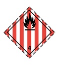 Etiquette N°4-1 Inflammables