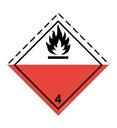 Etiquette N°4-2 Auto-inflammables