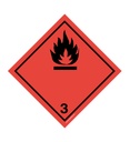 Etiquette N°3 Inflammables