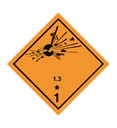 Etiquette N°1-3 Explosif