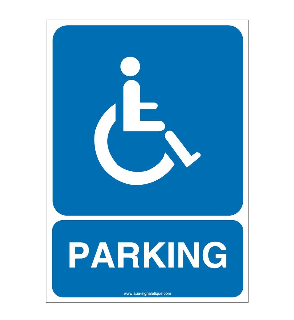 Panneau Parking Handicapés 02