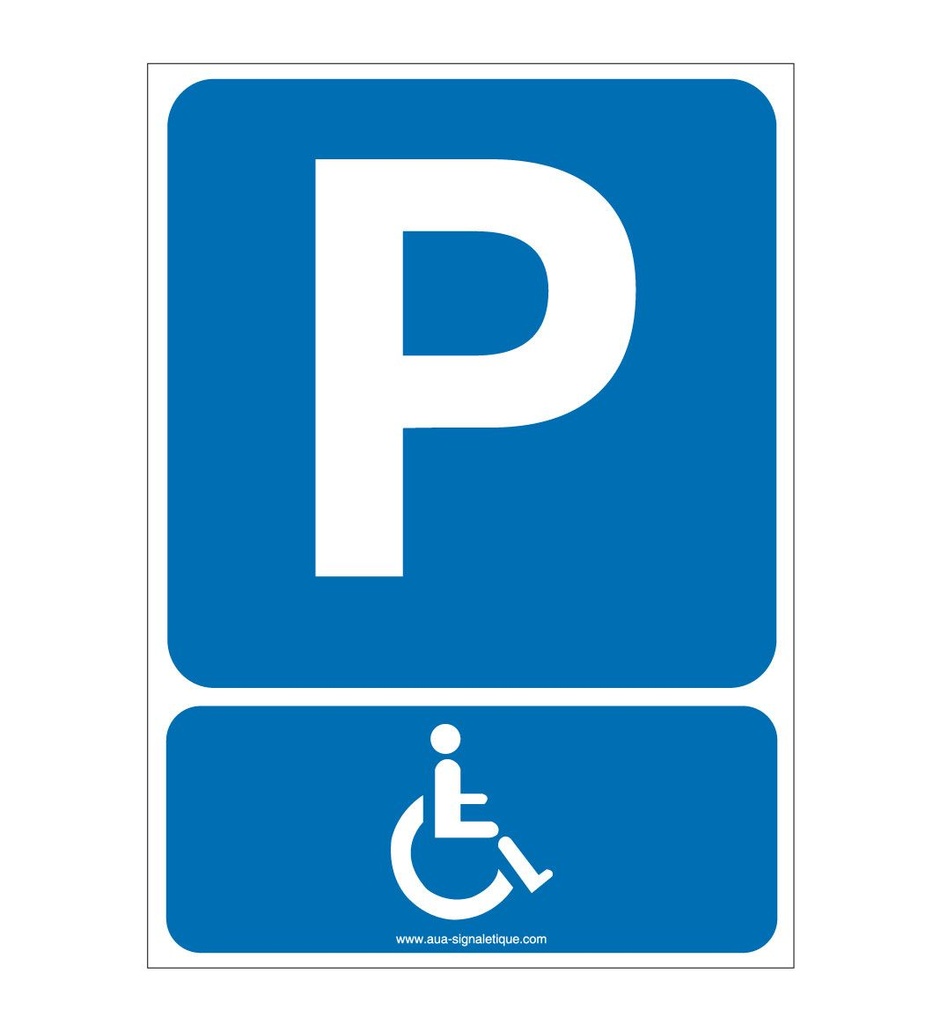 Panneau Parking Handicapés-AI