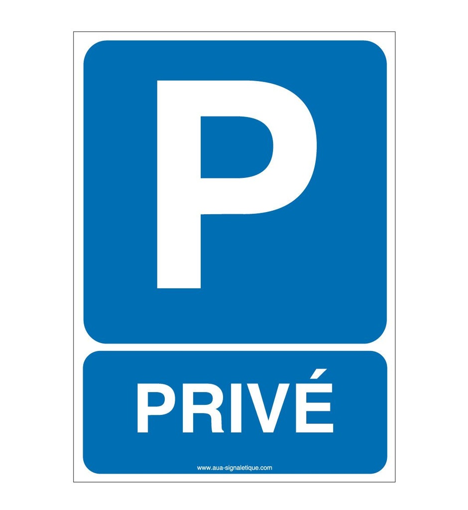 Panneau Parking Privé Vertical