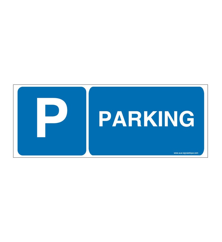 [4637-B-v-160] Panneau Parking-B (160 x 60 mm, Vinyle Autocollant)
