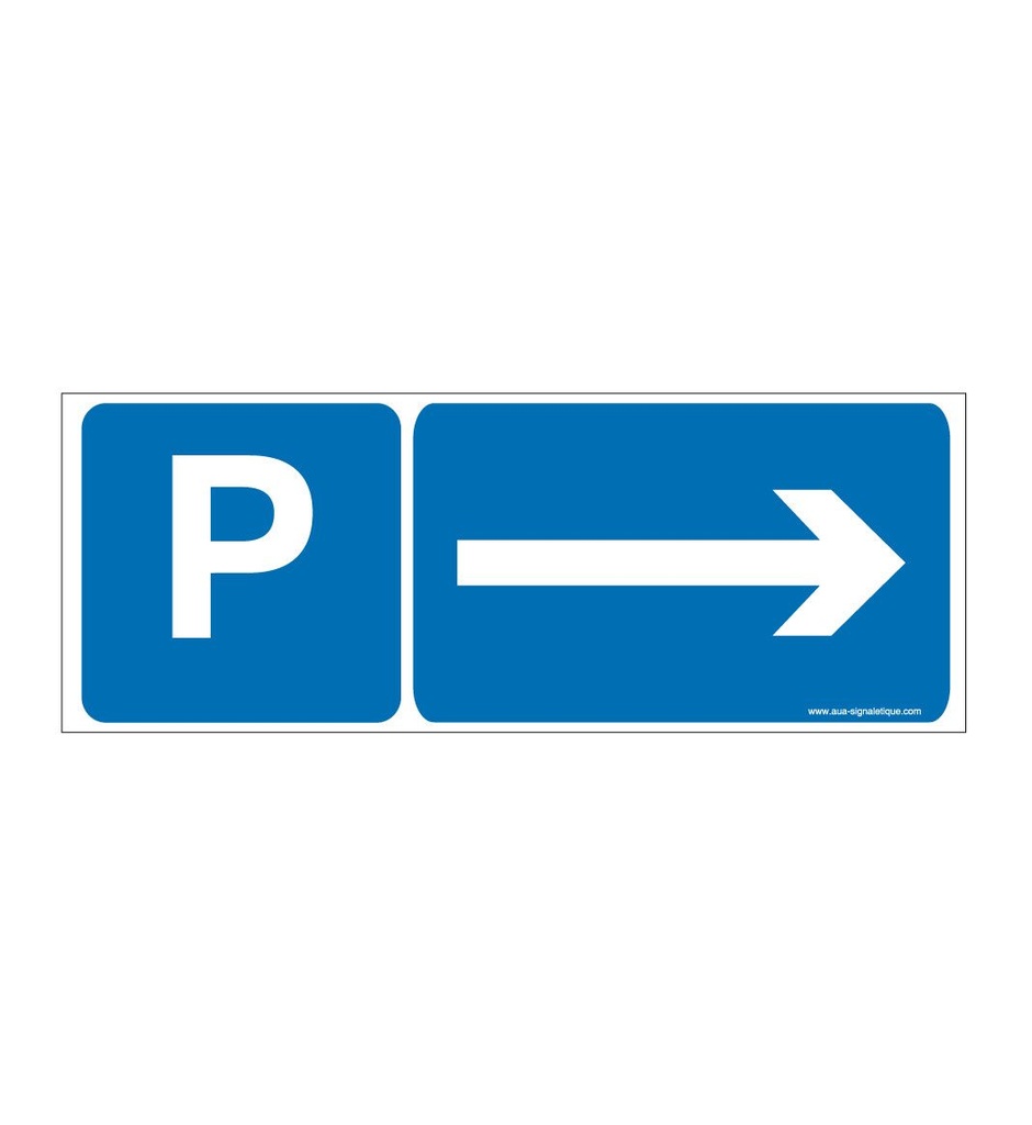 Panneau Parking Direction Droite-B