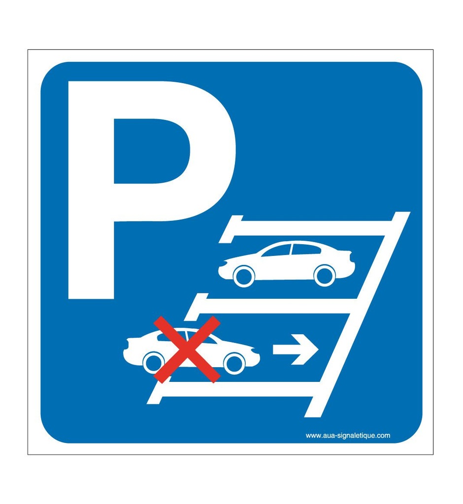 Panneau Parking Marche Arrière Droite