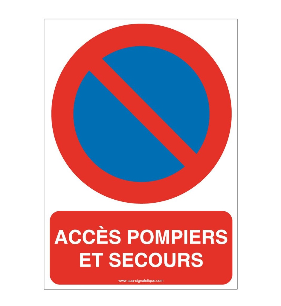 Panneau Accès pompiers et secours-AI