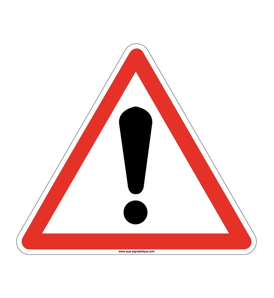 Panneau Danger divers