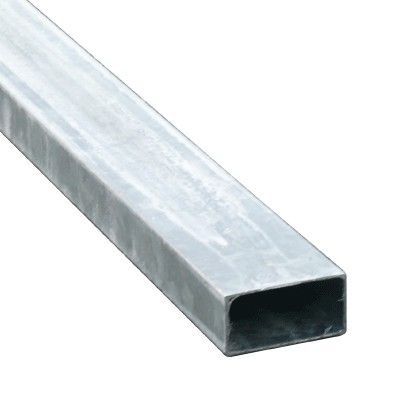 [4951_6] Poteau Acier Galvanisé 80x40mm (1000 mm)