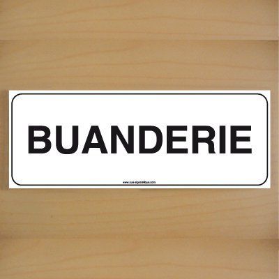[7202-B-v-160] ClassicSign - Buanderie (Vinyle Autocollant)