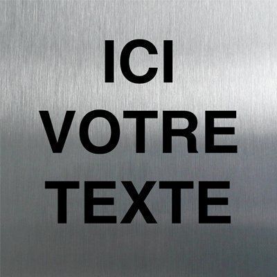 [7398-F_100] Plaque Alu Brossé sur Mesure (100 x 100 mm)