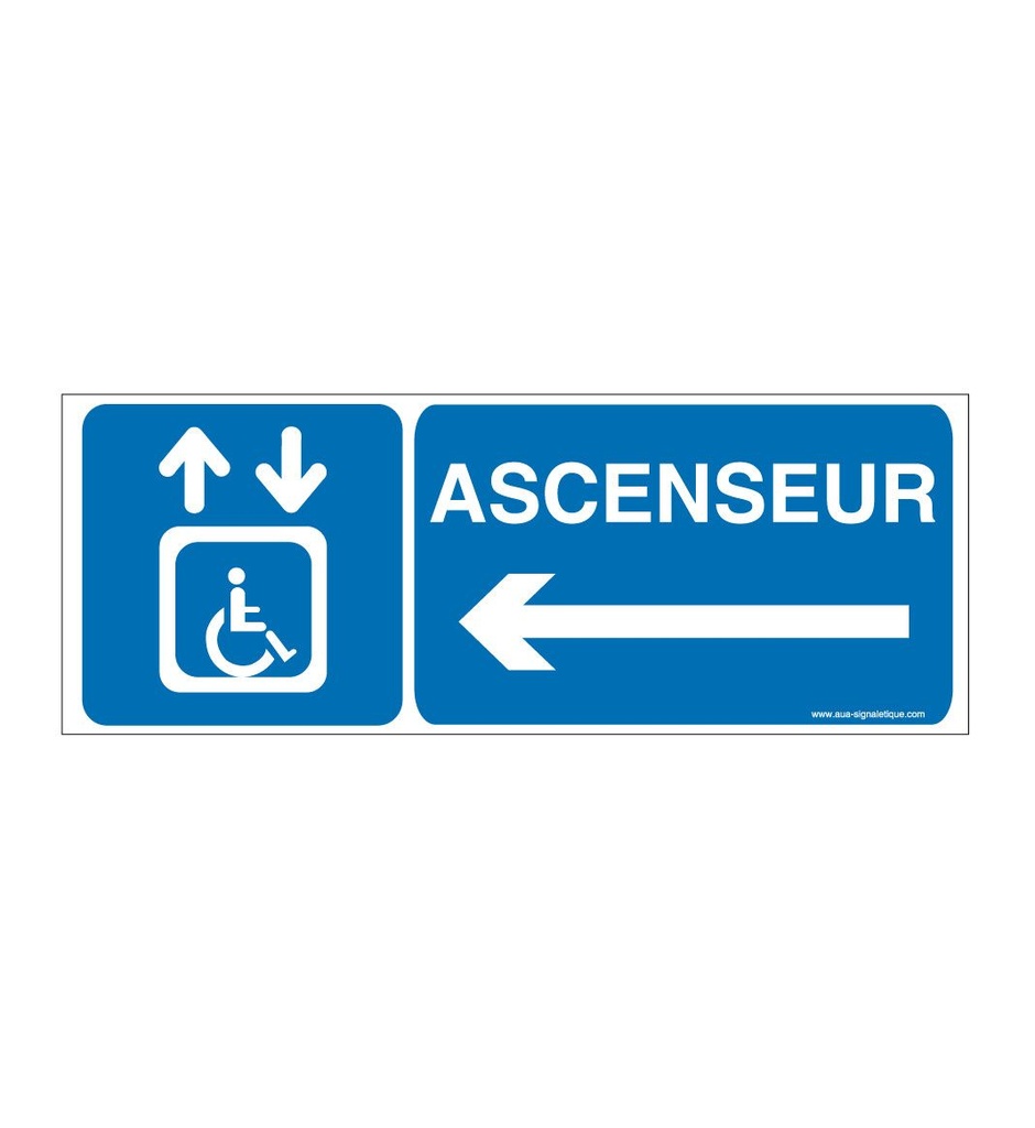 Panneau Ascenseur Direction Gauche