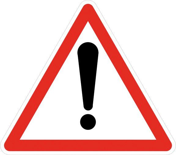 Panneau Danger - A14