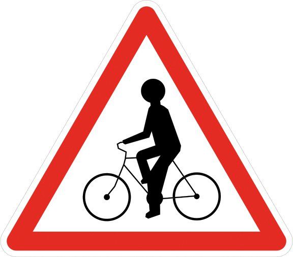 [A21_0] Panneau Débouché de cyclistes - A21 (Base 500 mm, Classe 1)