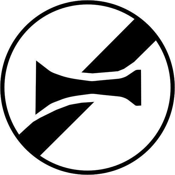 Panneau Fin d'interdiction - B35