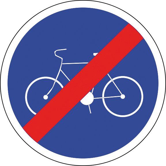 Panneau Fin d'obligation - B40