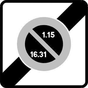 [B50b_3] Panneau Stationnement - B50b (500 x 500 mm, Classe 1)