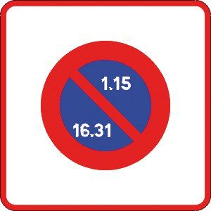 [B6b2_3] Panneau Stationnement - B6b2 (500 x 500 mm, Classe 1)