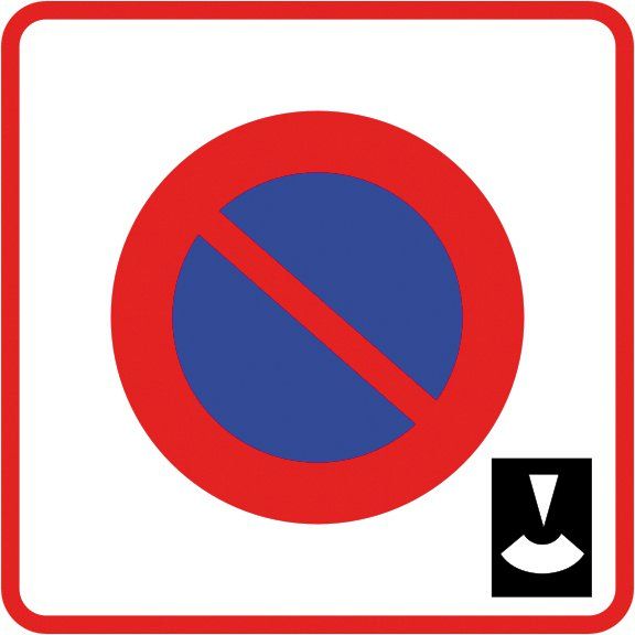 [B6b3_3] Panneau Zone de stationnement à durée limitée - B6b3 (500 x 500 mm, Classe 1)
