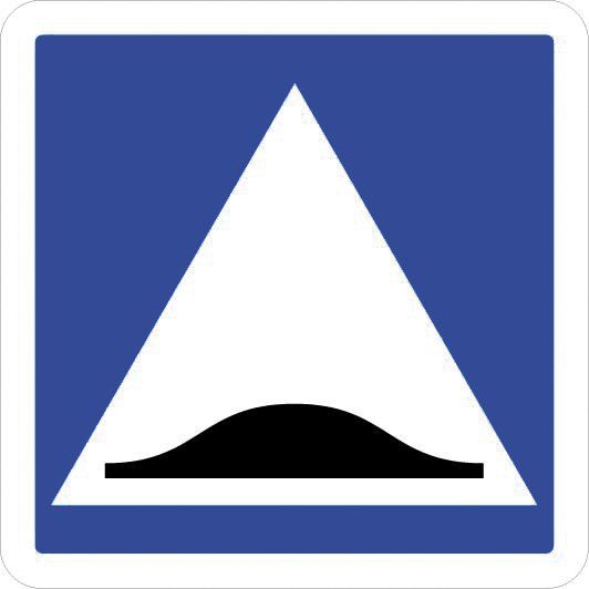 [C27_1] Panneau Surélévation de chaussée - C27 (350 x 350 mm, Classe 1)