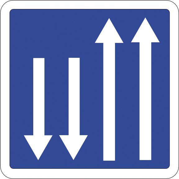 [C29a_1] Panneau Présignalisation d'un créneau de dépassement...- C29a (350 x 350 mm, Classe 1)