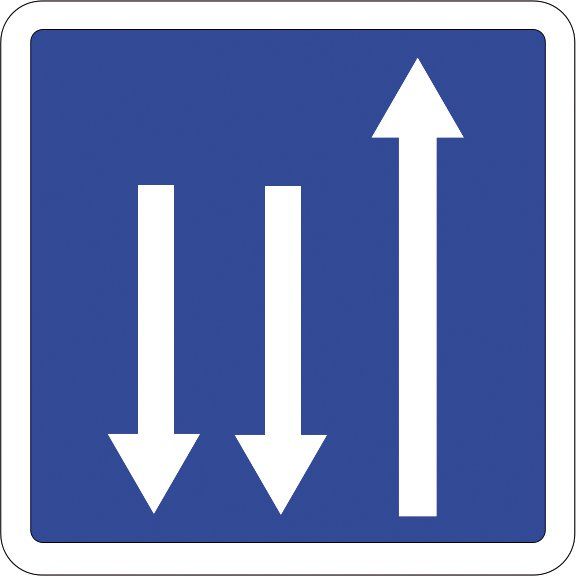 [C29c_1] Panneau Présignalisation d'un créneau de dépassement...- C29c (350 x 350 mm, Classe 1)