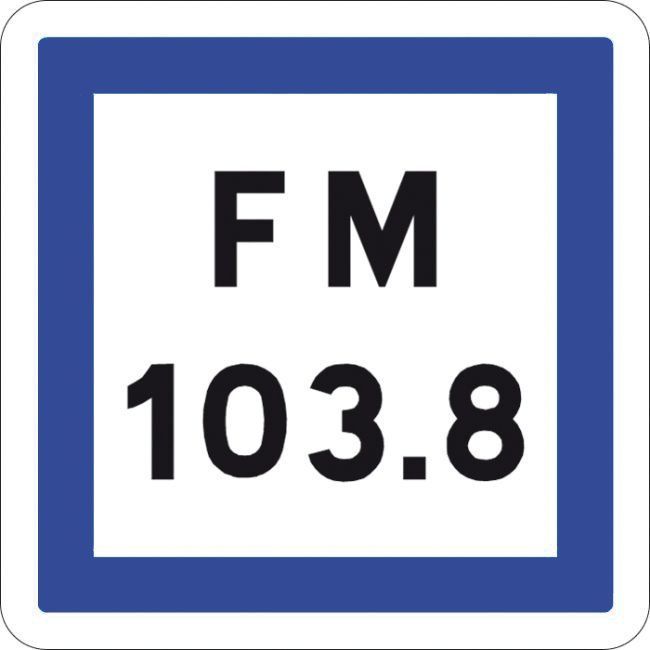 [CE22_1] Panneau Fréquence d'émission d'une station... - CE22* (350 x 350 mm, Classe 1)
