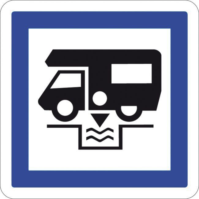 [CE24_1] Panneau Station de vidange pour caravanes... - CE24 (350 x 350 mm, Classe 1)