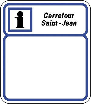 [CE3b_1] Panneau Information - CE3b (350 x 350 mm, Classe 1)