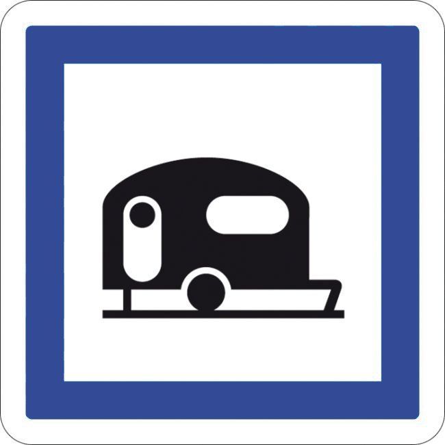 [CE4b_1] Panneau Camping pour caravane - CE4b (350 x 350 mm, Classe 1)