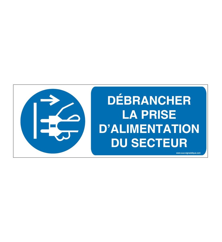 Débrancher la prise d'alimentation du secteur M006-B