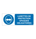 Lunettes de protection opaques obligatoires M007-B