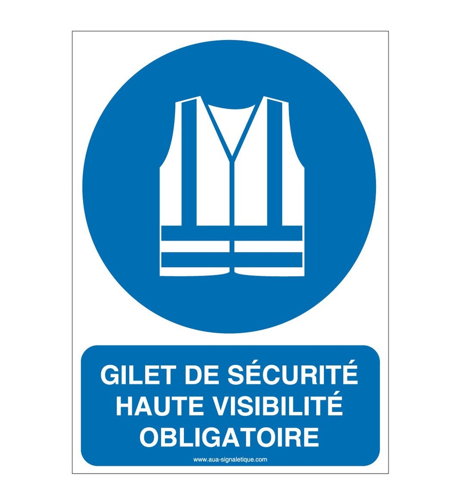 Gilet de sécurité haute visibilité obligatoire M015-AI
