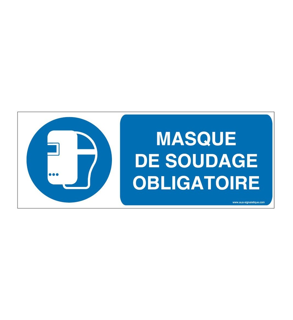 Masque de soudage obligatoire M019-B