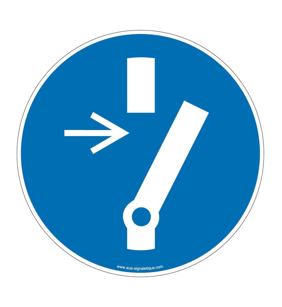 Débrancher avant d'effectuer une activité de maintenance ou une réparation M021