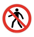 Interdit aux piétons P004