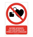 Entrée interdite aux porteurs d'un stimulateur cardiaque P007-AI
