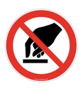 Interdiction de toucher P010