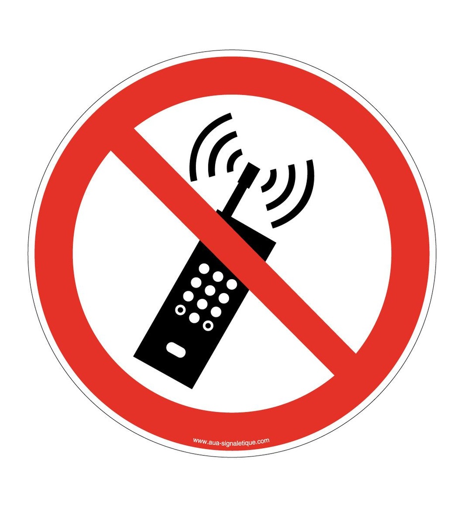Interdiction d'activer des téléphones mobiles P013