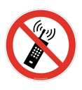 Interdiction d'activer des téléphones mobiles P013