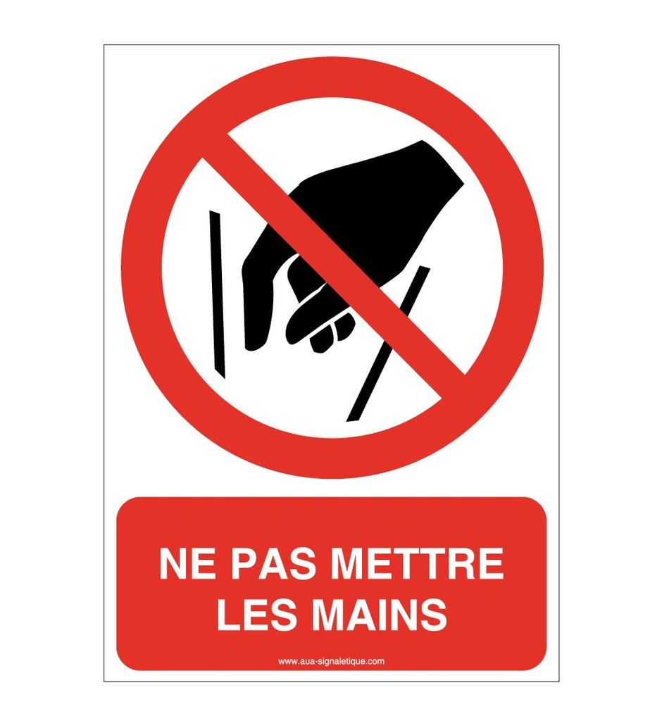 Ne pas mettre les mains P015-AI