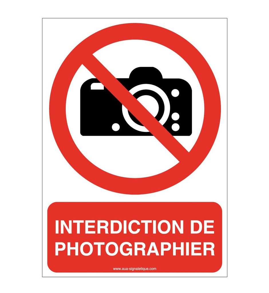 Interdiction de photographier P029-AI