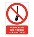 Ne pas faire des noeuds sur la corde P030-AI