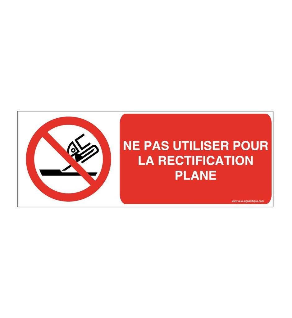 [ISO-P032-B-v-160] Ne pas utiliser pour la rectification plane P032-B (160 x 60 mm, Vinyle Autocollant)
