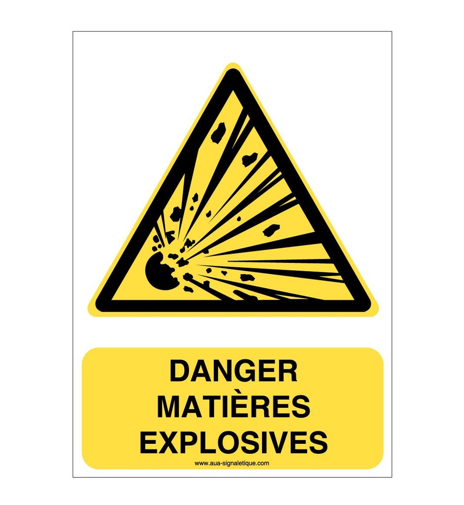 Danger, Matières explosives W002-AI